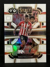 2023-24 Panini Select La Liga Athletic Nico Williams White Prizm Jersey #11/20