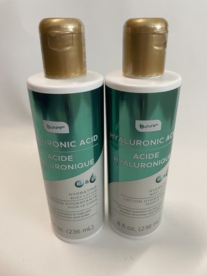 b pure Hyaluronic Acid Hydrating Body Lotion 8 fl oz. - Lot of 2