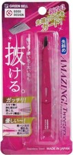 Japanese Eyebrow Hair Tweezers Green Bell Made in JAPAN GT-224