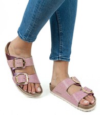 birkenstock arizona big buckle rose gold