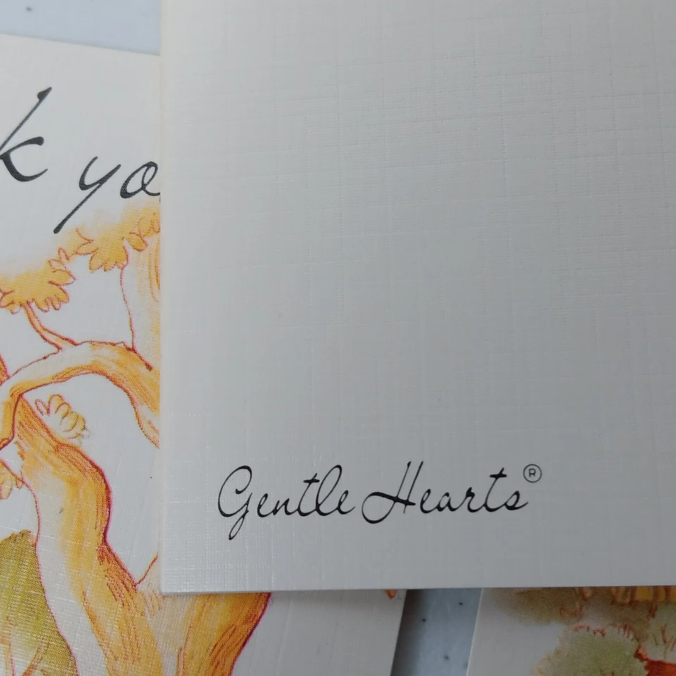 Tarjeta de agradecimiento American Greetings 4 cuentas corazones suaves niña cachorro escritura de colección Foto 4 de 4