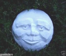 Old man face plastic mold 5" x 1/2" thick plaster concrete resin mould