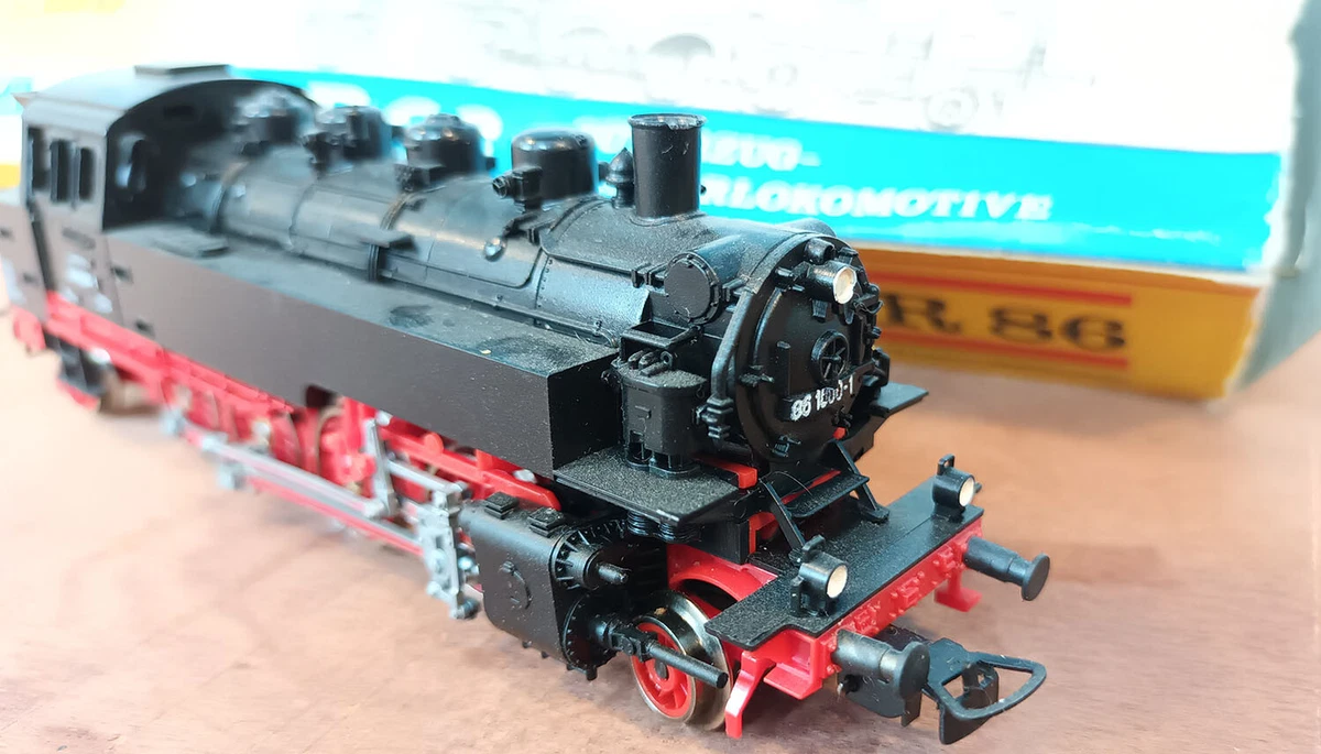 Locomotive Vapeur PIKO BR75 – Échelle HO, Verte, Vintage Années 70, Neuve En Boîte