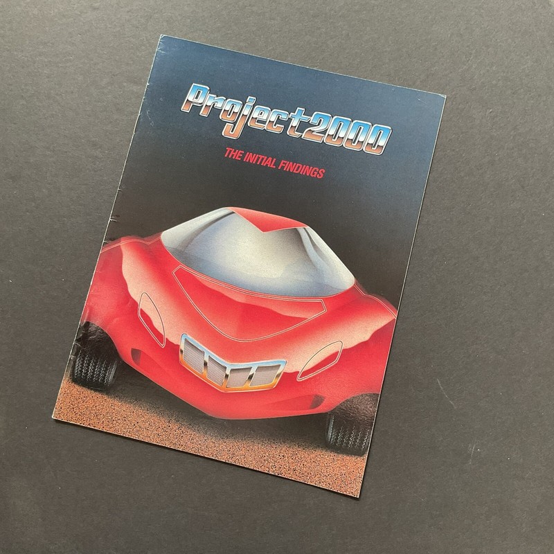 NADA Project 2000 Car Dealer 1988 Report - Future For Car Dealers - Brochure