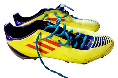 ADIDAS F50 ADIZERO FG * G40341 * 10.5 US * YELLOW/PURPLE * SOCCER