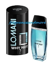 LOMANI WHY NOT ? COLOGNE FOR MEN 3.3 OZ / 100 ML EAU DE TOILETTE SPRAY NIB
