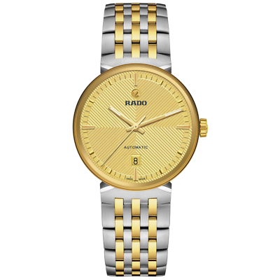 Rado Florence Automatic 39 mm Gold Dial Two Toned Strap Watch R48903253