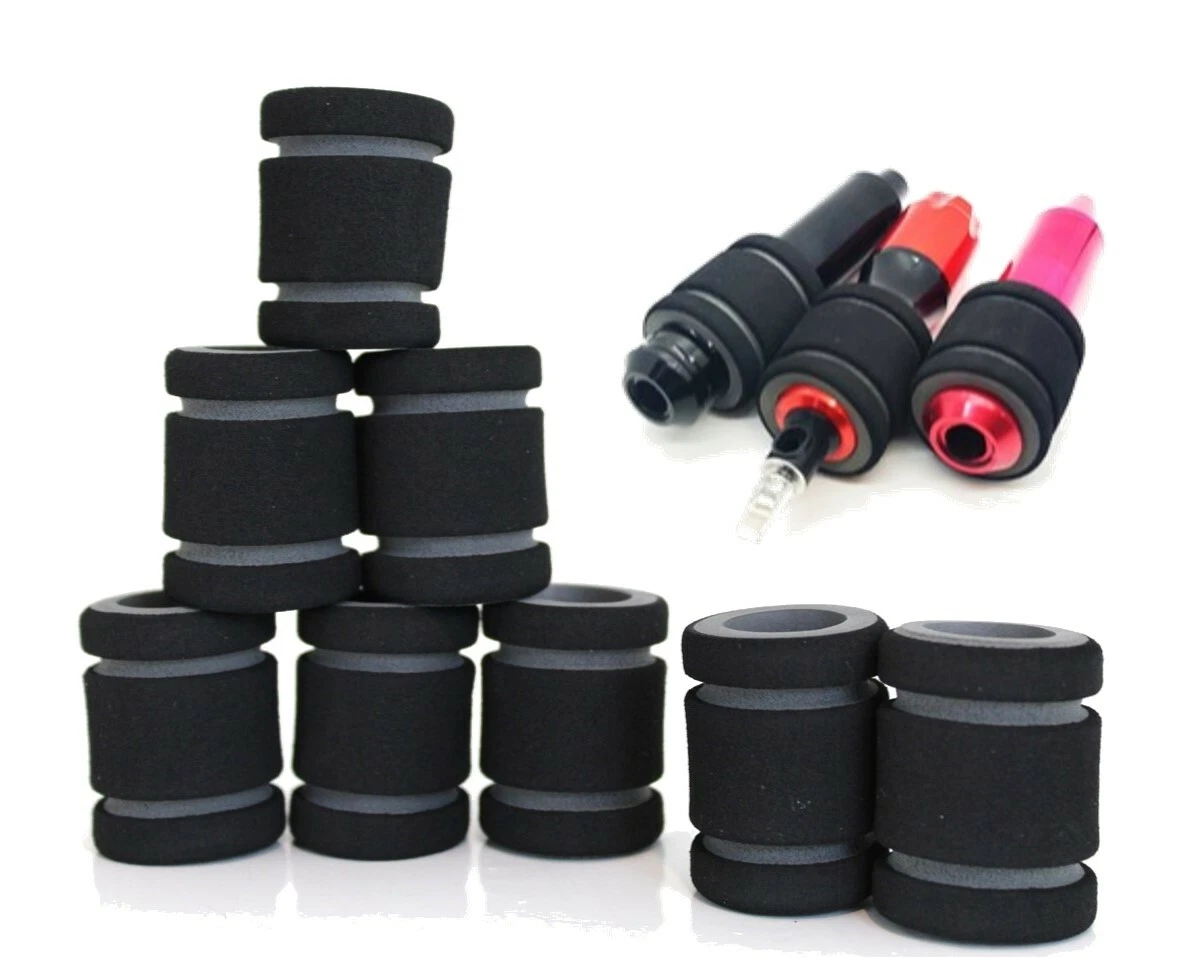 10PCS 25-35MM Tattoo Foam Grip Cover Tattoo Machine Pen Grip Cover Disposable image 1