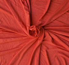 Deep Coral Modal Rayon Spandex Fabric Jersey Knit By Yard 4 Way Stretch 10/21
