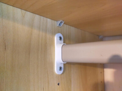 Kompatible Halterung für Ikea Pax Kleiderstange Halter Halterung Ersatz Reparatur Fix