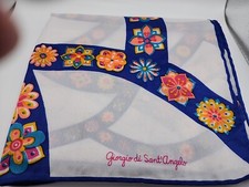 Vintage Designer Scarf Signed Giorgio Di Sant'Angelo 14" X 44" Japan...