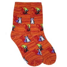 Halloween Women's Cats Dogs Crew Socks - 9-11 - NWT