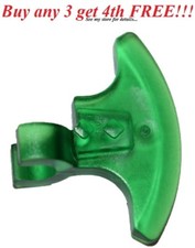    NEW Lego Weapon Trans GREEN AXE BLADE Castle Skeleton Warrior battle minifig