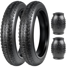 20x3 E-bike Tires Heavy Duty Fat Tire 2 Pack Wear-Resistant Black