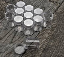 12-IN-1 Plastic Screw Top Storage Containers 1.5"x 2" 
