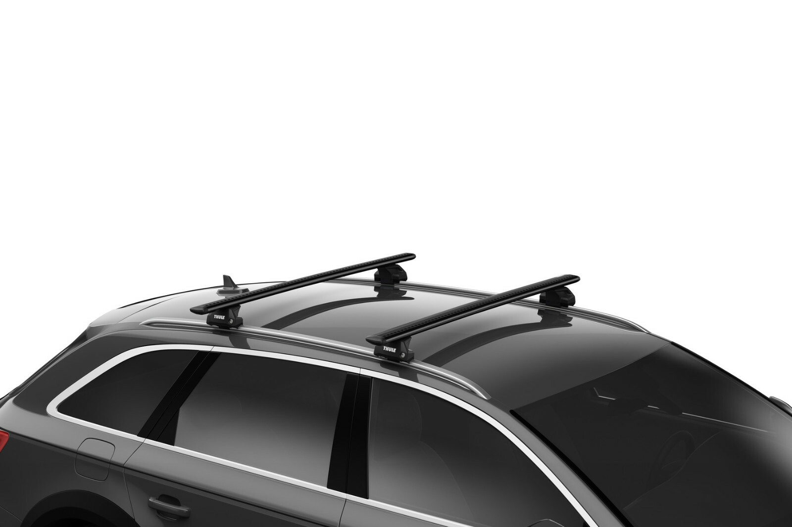 Thule Evo Black WingBars Roof Rack Bars | Fits BMW X1 2016- onwards Flush Rails