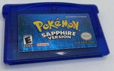 Pokemon Sapphire Version Nintendo Gameboy Advance GBA Authentic New Battery