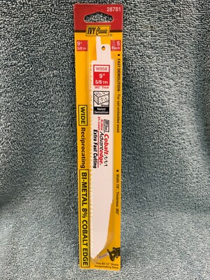Bi-Metal Reciprocating Saw Blade 9'' x 5/8TPI (5-Pack) by IVY Classic 28781