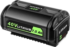 40V High Capacity 7.5Ah Battery For Ryobi OP4050 OP4030 OP4026 OP4040 RY40430