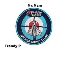 Listing image for Euro Fighter Typhoon Jet Army Mod Sew on Patch Jacket Jeans Leather Hat N-865