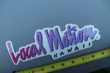 LOCAL MOTION Hawaii Surfboards Aloha Purple OG 80's LM1 Vintage Surfing STICKER