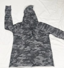 Sundry Women Gray Camo Crop Hoodie Made In USA Size 0