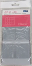 QuicKutz All-in-One EZ-Store Sheets for Embossing Folder, 4 Sheets, EZ-EF4PK-2x2