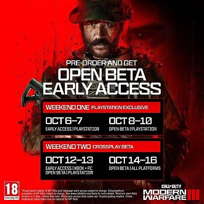 Call of Duty Modern Warfare 3 III Beta Early Access Key Code COD