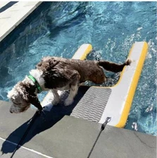 Inflatable Dock Platform with Dog Boat Ramp for Pool, Dock, & Lake