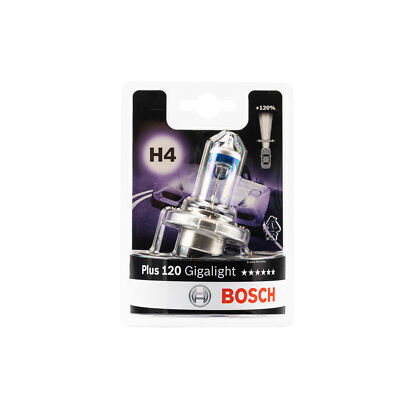 BOSCH Gigalight Plus 120 H4 12 V 60/55 W Sockel P43t 1987301109
