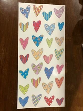 1 Me & My Big Ideas Scrapbook Stickers Hearts Love Whimsy Vellum Valentines Day