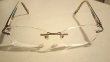 Naturally Rimless Eyeglasses Frame NR-336 Metal Rimless Rectangular  50-16-135