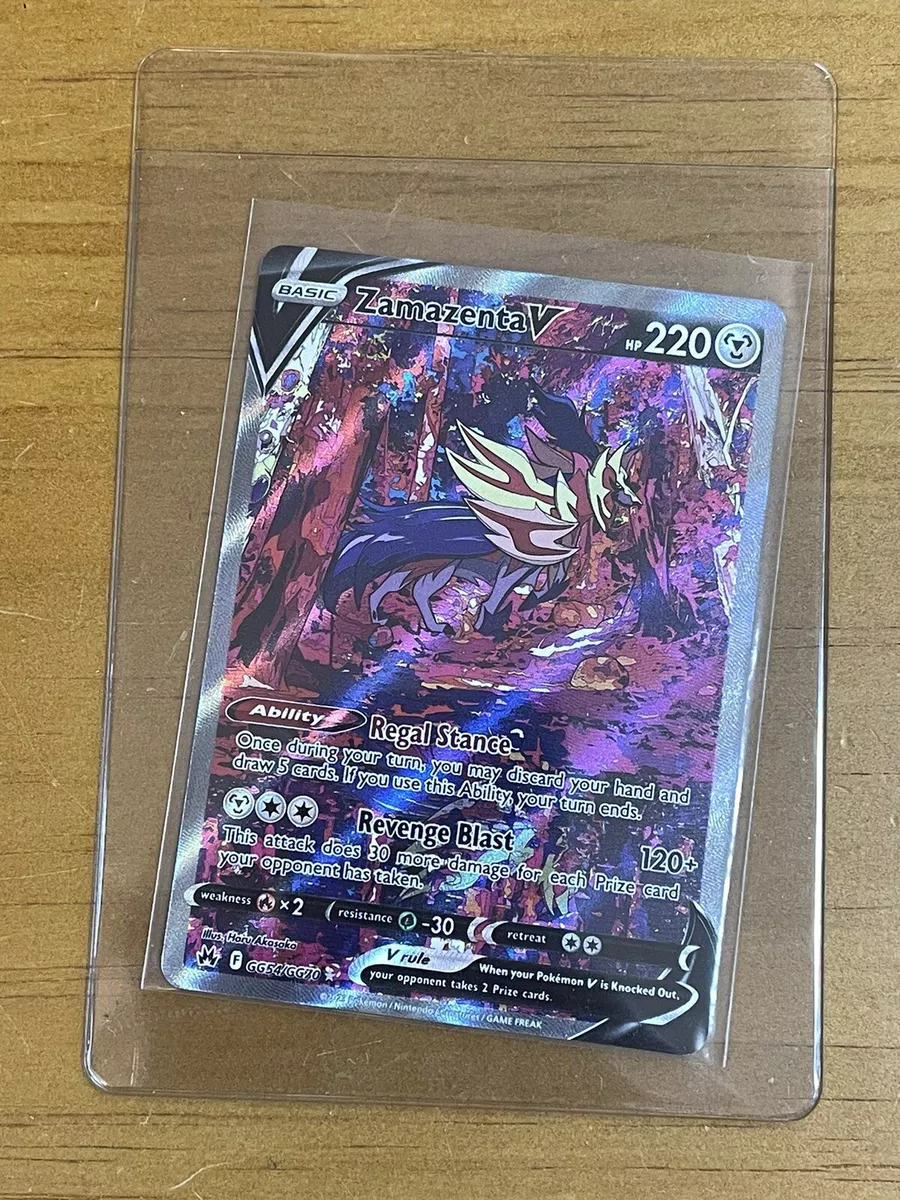 Pokemon - Zamazenta V GG54/GG70 - Crown Zenith - Galarian Gallery - Ultra  Rare Alternate Art