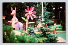 Lake Tahoe California MAGIC CARPET GOLF - Happy Kangaroo Postcard