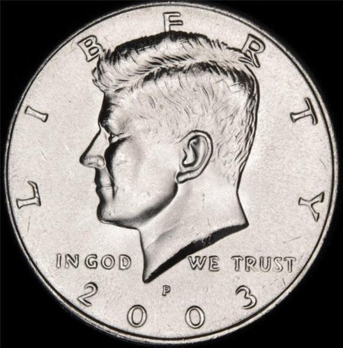 2003 P President Kennedy Half Dollar Fifty Cent Coin Coins Money U.S. Mint - 第 3/3 張圖片
