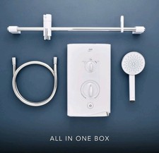 Mira Sport Thermostatic Electric Shower - 9.0kW White & Chrome