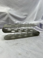 🔶 8 Fisher Scientific Electrophotometer Tubes for Spectrophotometer W/Stand