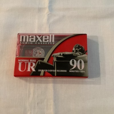 Maxell UR-90 Normal-Bias Blank Recordable Cassette Tape BRAND NEW SEALED
