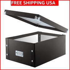 CD Storage Box - Pack of 1/2 - Durable Disc Holder with Lid to Store for Disc...