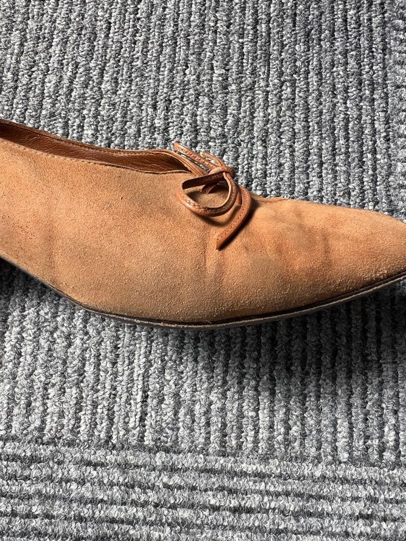 FENDI Pumps Heel EU36.5/US6.5 Brown Suede Ribbon Pointed Toe 02351i thumbnail 16