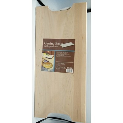 FindIt 2-Pack Solid Maple Cutting Boards   New Sealed   12 ×15  & 15 ×18 