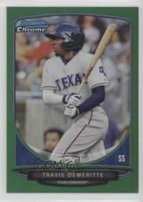 2013 Bowman Draft Picks Chrome Green Refractor 31/75 Travis Demeritte 5c9