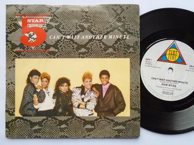 Five Star Can't Wait Another Minute 7'' RCA PB40697 EX/EX 1986 picture sleeve