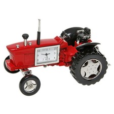Shudehill Giftware Red Old Tractor Techno Clock