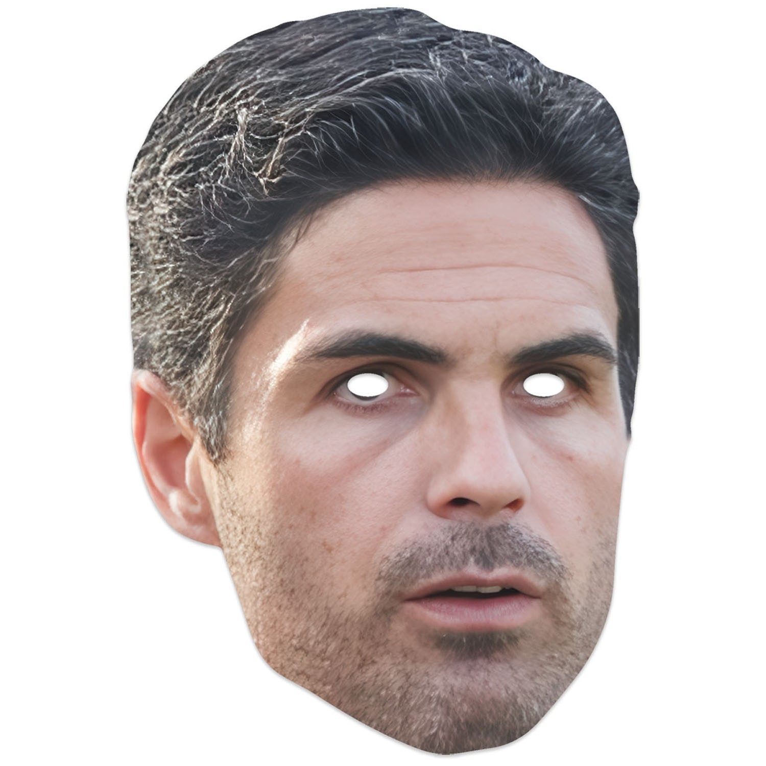 Mikel Arteta Football Manager 2D Card Party Face Mask Spanish Soccer Celebrity