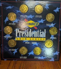 Vintage Sunoco Presidential Coin Series Lot Of 10