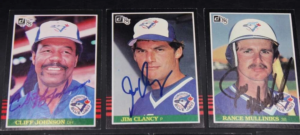 Toronto Blue Jays Signed 1985 Donruss Lot (7) Garth Iorg Autograph ZJ17920 - Image 2 of 3