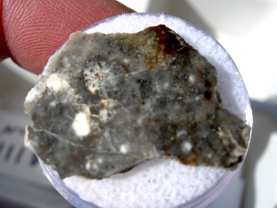 1.98 grams 21x17x2mm NWA 11182 Lunar Moon slice Meteorite feldsp. breccia + COA