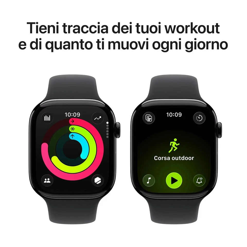 APPLE Watch Series 11 GPS, Cassa 46 mm in alluminio Jet Black con Cintur – Nuovo - Immagine 3 di 4