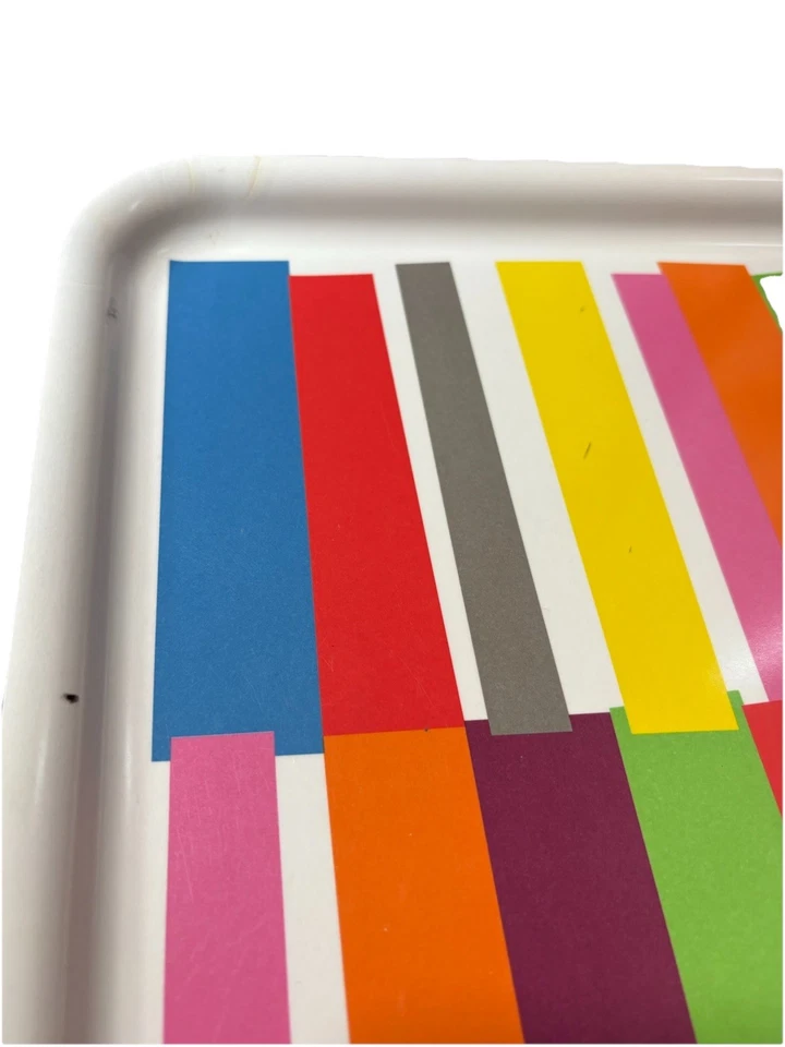 Discontinued IKEA BERBAR Colorful Block Serving Tray - MCM Aesthetic - Image 3 of 4